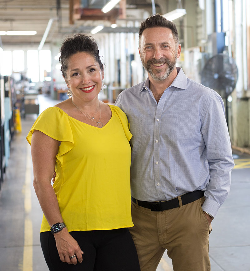 Adria and Aaron Bagshaw, VP and President, W.H. Bagshaw Company