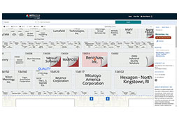 Highlight your company's booth on the floorplan with a corner peel graphic.